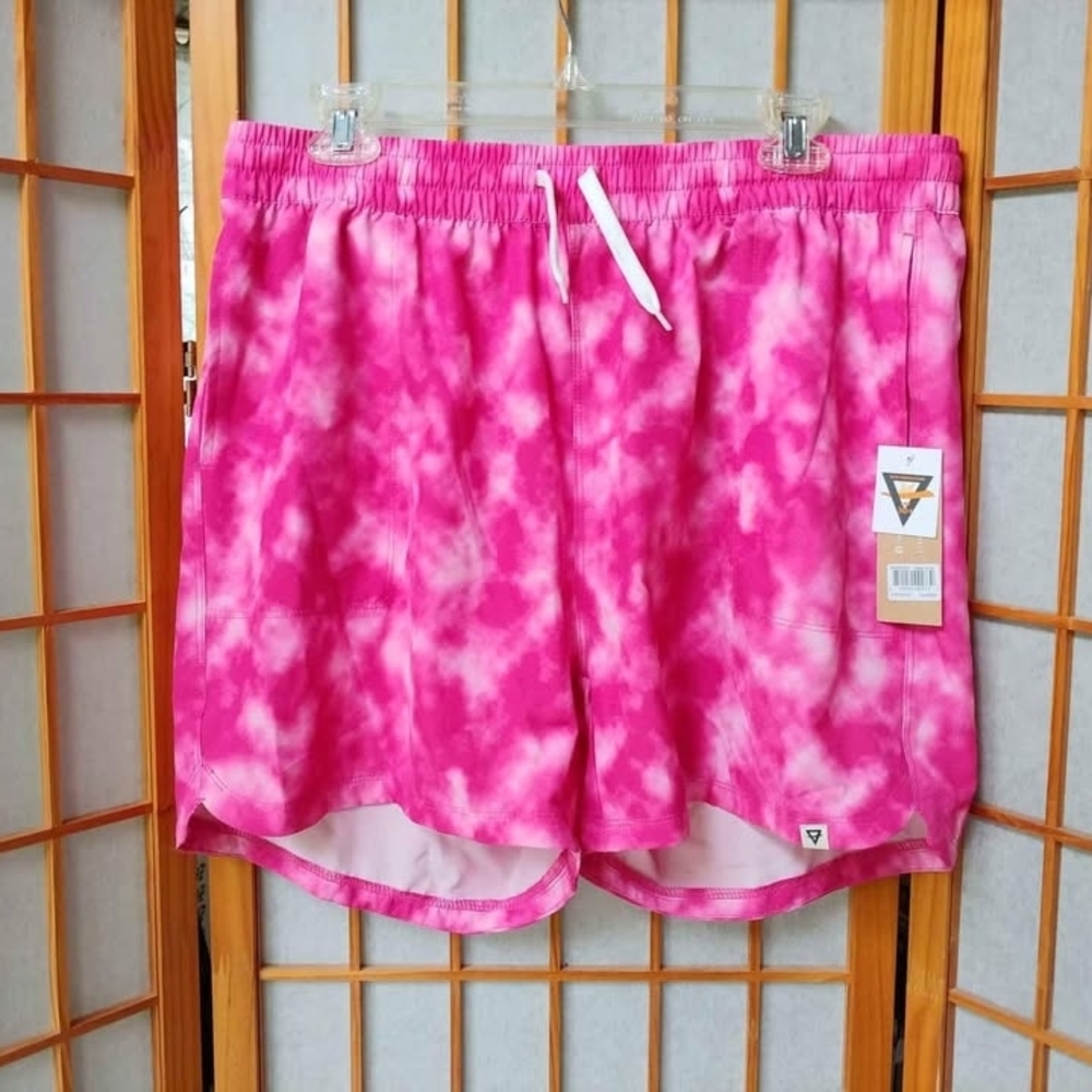 NWT XL Pink Athletic Shorts by LIV Outdoor Activewear UV 30+